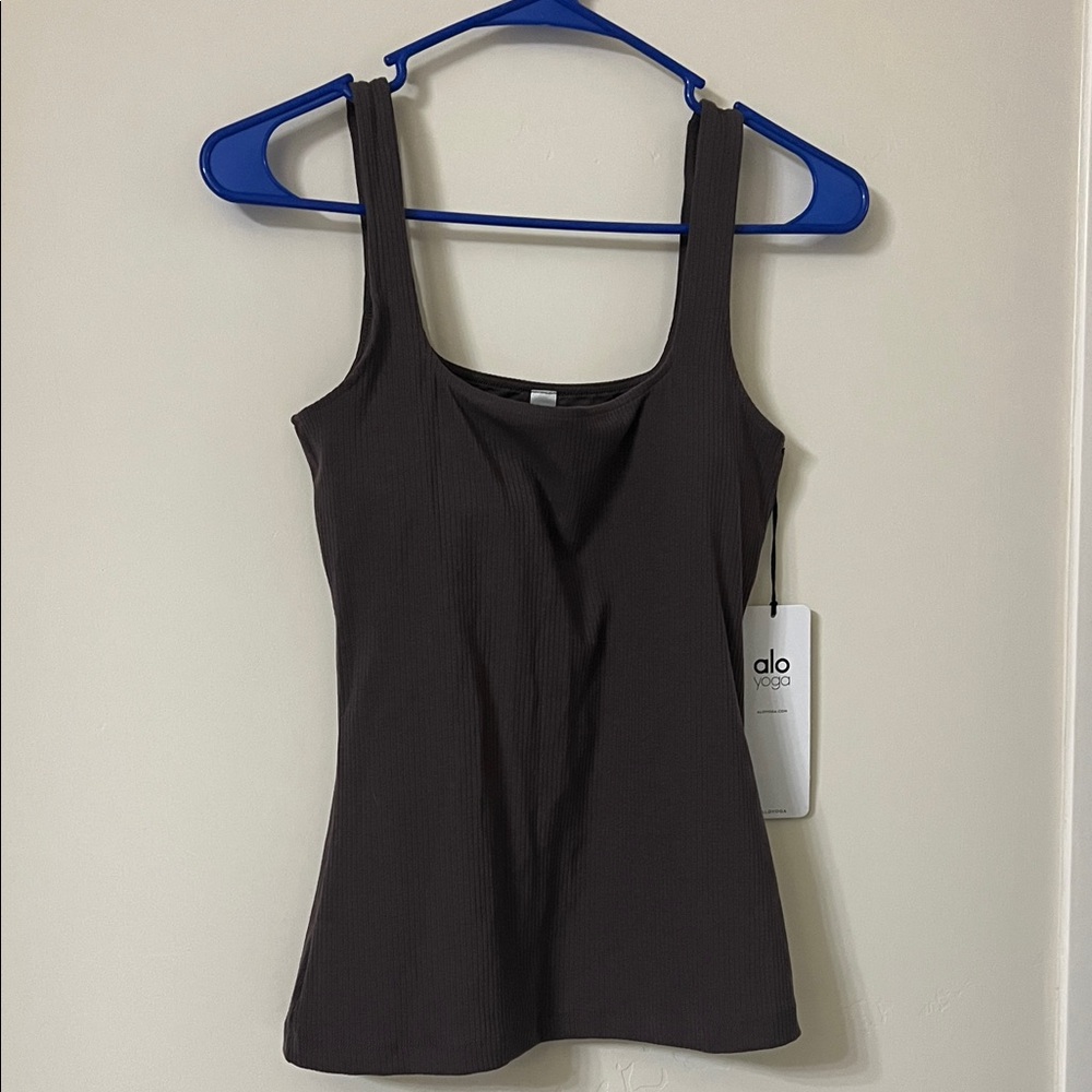 ALO Yoga Dark Gray Tank Top